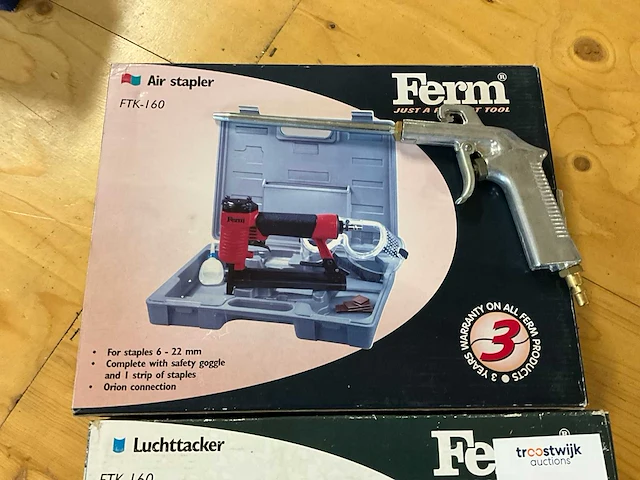 Ferm pneumatische tacker (2x) - afbeelding 3 van  3