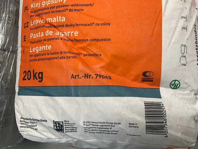 Fermacell gipslijm 20 kg. (21x) - afbeelding 5 van  7