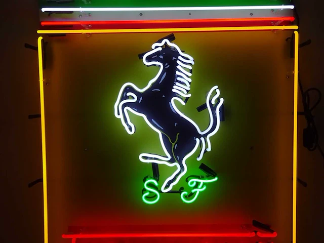 Ferrari - neon sign (glas) - 100 cm x 80 cm - afbeelding 12 van  23