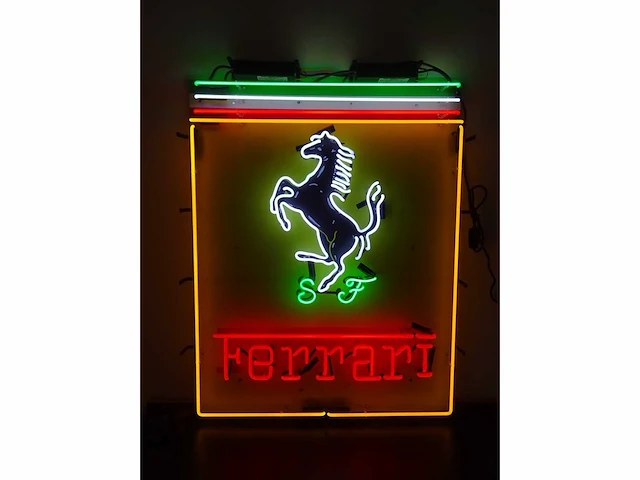 Ferrari - neon sign (glas) - 100 cm x 80 cm - afbeelding 21 van  23