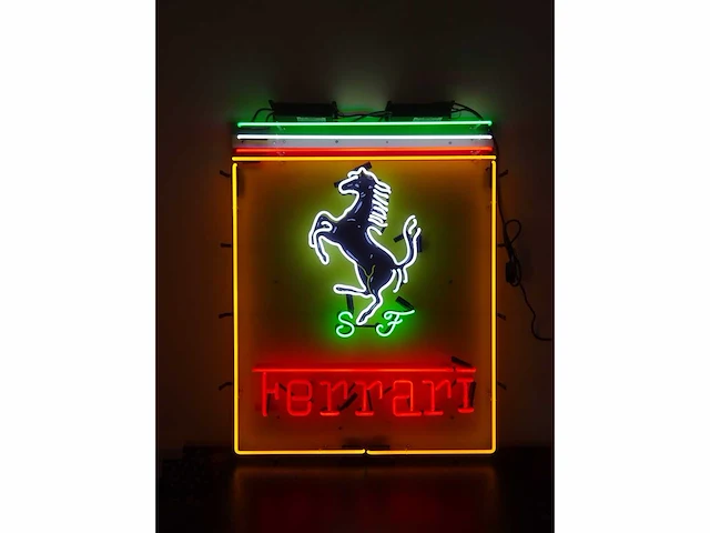 Ferrari - neon sign (glas) - 100 cm x 80 cm - afbeelding 22 van  23