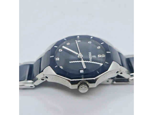 Festina f16399 ceramic dameshorloge met diamantjes - afbeelding 3 van  8
