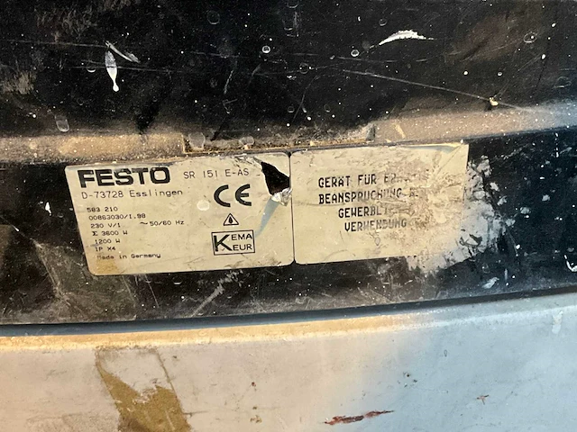 Festo sr 151 e-as industriële stofzuiger - afbeelding 5 van  5