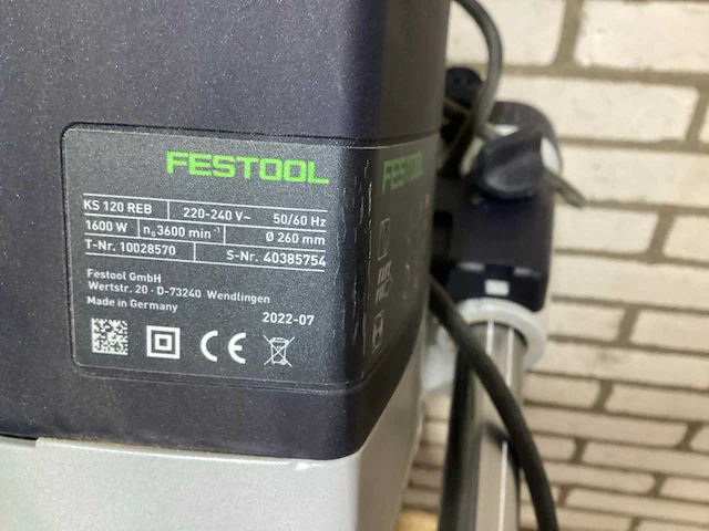 Festool - 2022 - ks120 - afkortcirkelzaagmachine - afbeelding 4 van  4