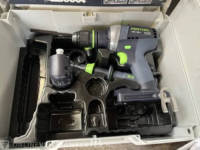 Festool accu-klopboormachine tpc 18/4 i-basic-set - afbeelding 2 van  5