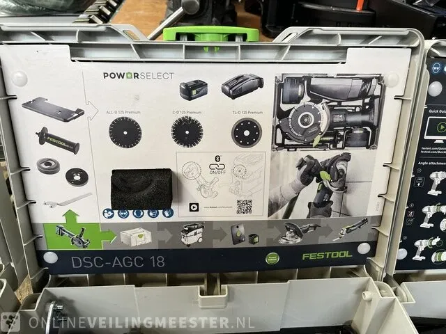 Festool accu-tegelslijper dsc-agc 18-125 fh eb-basic - afbeelding 2 van  5