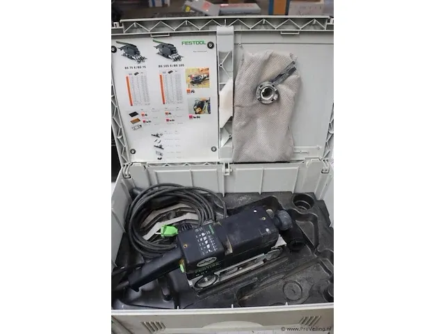 Festool bs 75 e bandschuurmachine in koffer - afbeelding 1 van  2