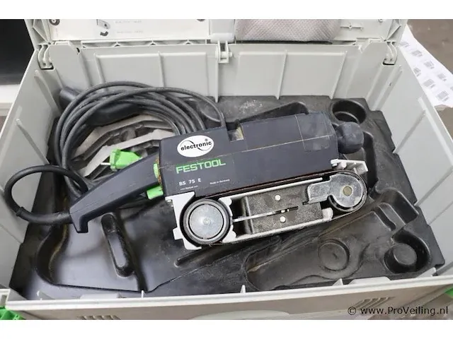 Festool bs 75 e bandschuurmachine in koffer - afbeelding 2 van  2