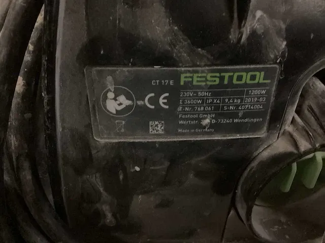 Festool ct17e industriële stofzuiger - afbeelding 6 van  6