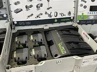 Festool energie-set sys 18v 2x5,0/tcl 6 duo - afbeelding 1 van  5