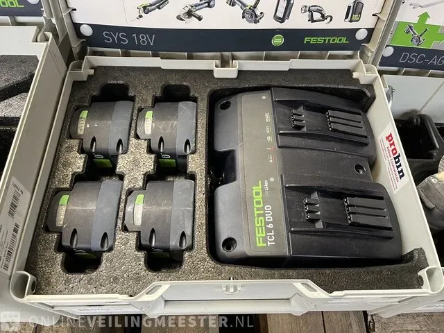 Festool energie-set sys 18v 2x5,0/tcl 6 duo - afbeelding 2 van  5