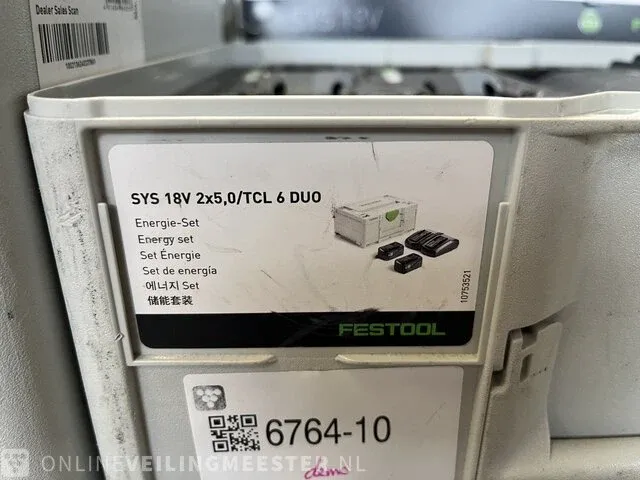 Festool energie-set sys 18v 2x5,0/tcl 6 duo - afbeelding 4 van  5