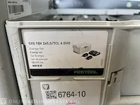 Festool energie-set sys 18v 2x5,0/tcl 6 duo - afbeelding 4 van  5