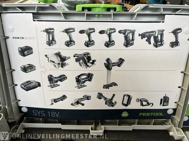 Festool energie-set sys 18v 2x5,0/tcl 6 duo - afbeelding 5 van  5