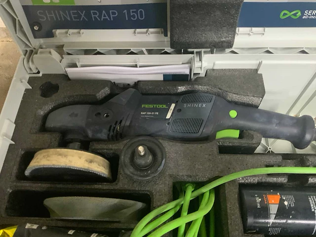 Festool rap 150 shinex rotatiepoetsmachine - afbeelding 3 van  5