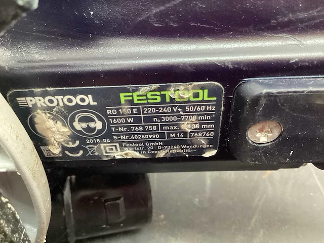 Festool rg 130 e renovatieslijpmachine - afbeelding 4 van  4