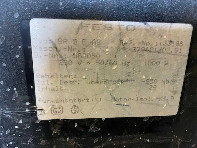Festool sr5e-as stofzuiger - afbeelding 6 van  6