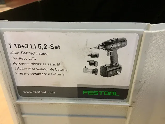 Festool t18+3 slagschroefmachine - afbeelding 9 van  9