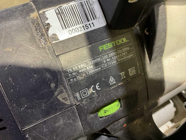 Festool ts 55 ebq invalzaag - afbeelding 3 van  3