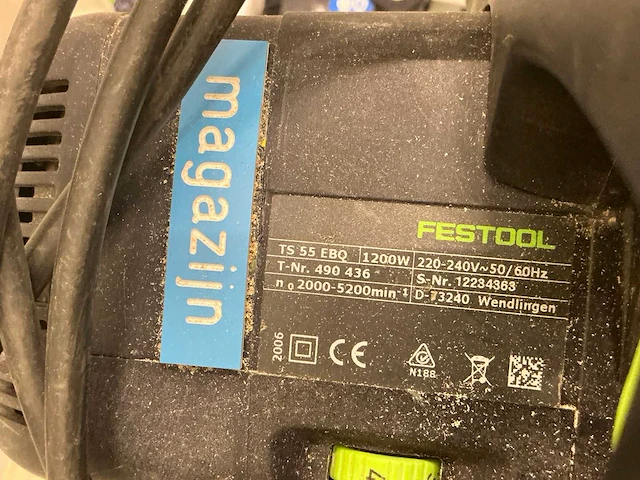 Festool ts 55 rebq invalcirkelzaag - afbeelding 3 van  4