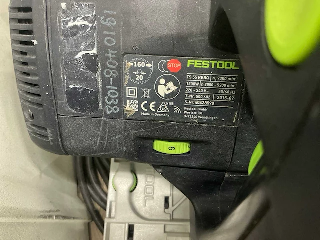 Festool ts 55 rebq invalcirkelzaag - afbeelding 3 van  4