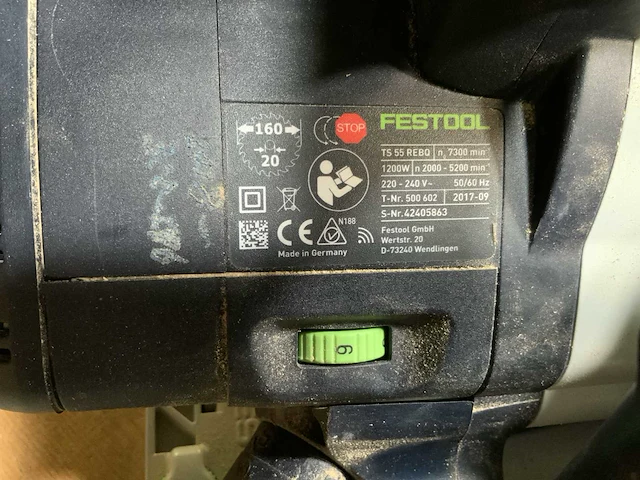 Festool ts55rebq invalzaag - afbeelding 3 van  3