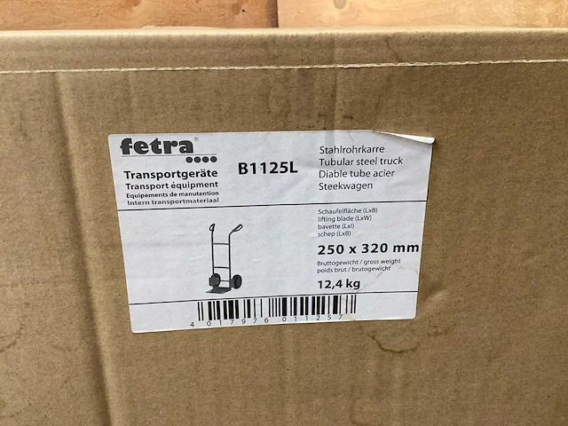 Fetra b1125l steekwagen 320x250mm - afbeelding 3 van  3