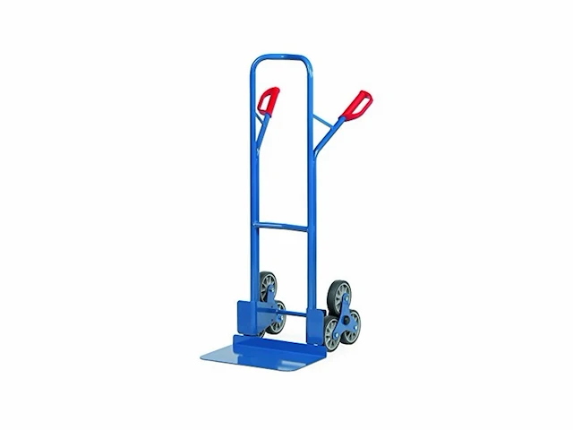 Fetra trappensteekwagen met rubberen wielen 590 mm breed x 1300 mm hoog 300 mm x 480 mm - afbeelding 1 van  1
