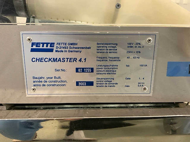 Fette 2090 tablet pers machine - afbeelding 22 van  30