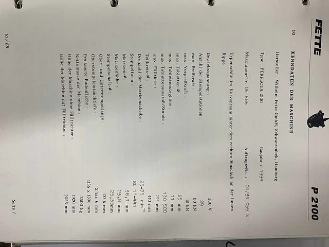 Fette p2100 tablet pers - afbeelding 18 van  25