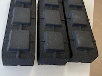Ff 600 rubber balk hoog model - 60x20x13 cm - 3 stuks - afbeelding 2 van  3