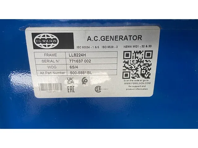 Fg wilson p1250 - 1250 kva - open generator - afbeelding 2 van  17