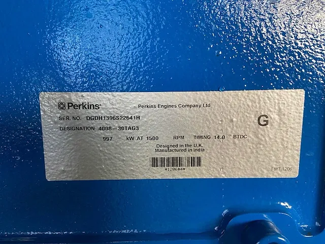 Fg wilson p1250 - 1250 kva - open generator - afbeelding 7 van  17