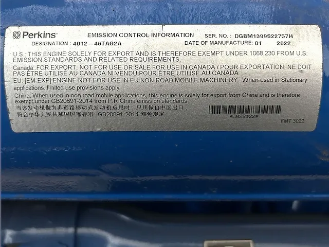 Fg wilson p1650-1 - 1650 kva - open generator - afbeelding 2 van  19