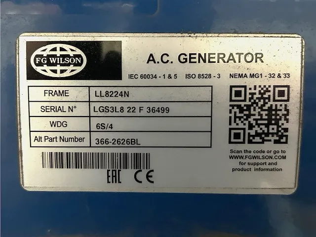 Fg wilson p1650-1 - 1650 kva - open generator - afbeelding 3 van  19
