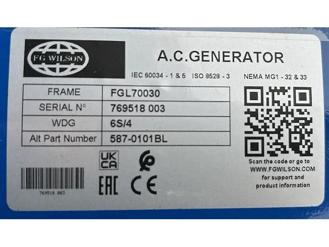 Fg wilson p900-1 - 900 kva - open generator - afbeelding 2 van  16