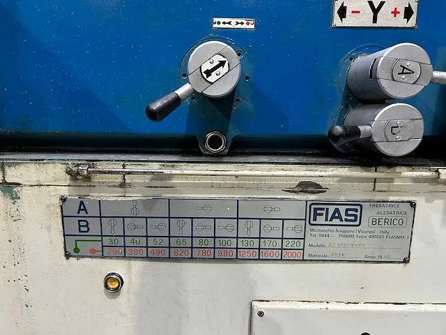 Fias berico - af 1530x750x750 - cnc freesmachine - afbeelding 22 van  43
