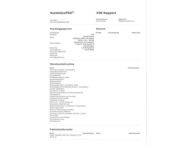 Fiat grande punto 1.4 edizione blue & me automaat 2006, 53-tp-jd - afbeelding 26 van  26