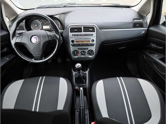 Fiat grande punto 1.4 nero bianco, 2009, 45-jfb-9 - afbeelding 10 van  25