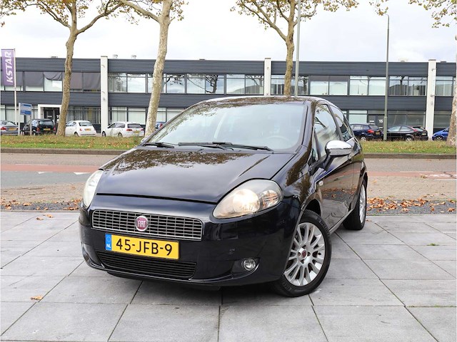 Fiat grande punto 1.4 nero bianco, 2009, 45-jfb-9 - afbeelding 1 van  25