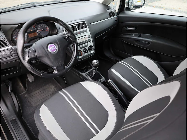 Fiat grande punto 1.4 nero bianco, 2009, 45-jfb-9 - afbeelding 2 van  25