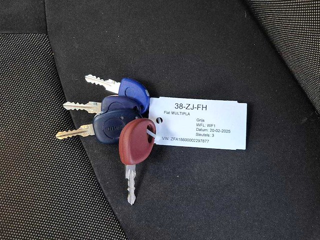 Fiat multipla 1.6-16v natural power active+ 38zjfh - afbeelding 5 van  16