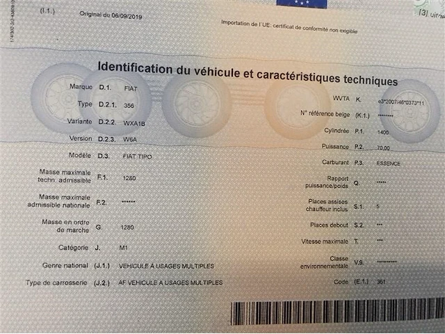 Fiat tipo,2019 - afbeelding 18 van  38