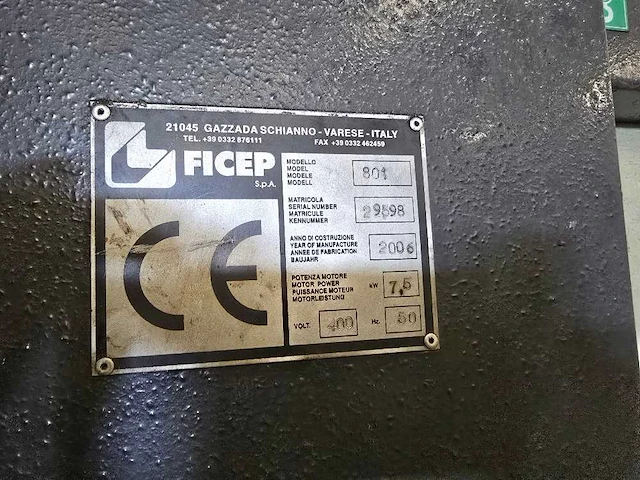 Ficep - 2006 - 801 - ponsmachine - afbeelding 8 van  11