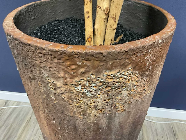 Ficus kunstplant met pot - afbeelding 4 van  4