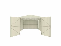 Field 1119 metalen garage, 21 m2 / 5,90x3,55 meter - afbeelding 4 van  10