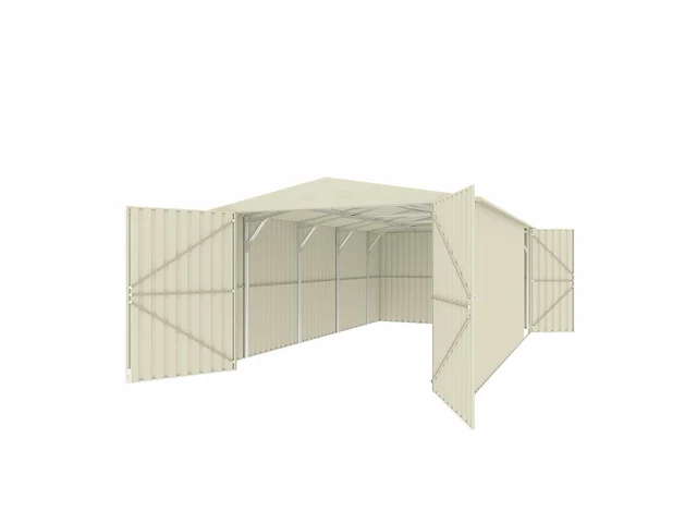 Field 1119 metalen garage, 21 m2 / 5,90x3,55 meter - afbeelding 5 van  10