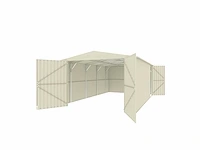 Field 1119 metalen garage, 21 m2 / 5,90x3,55 meter - afbeelding 5 van  10