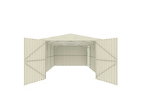 Field 1119 metalen garage, 5,90x3,55 meter (21 m2) - afbeelding 5 van  10