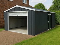 Field 1219 metalen garage 5,85x3,30 meter (19 m2) - afbeelding 1 van  9